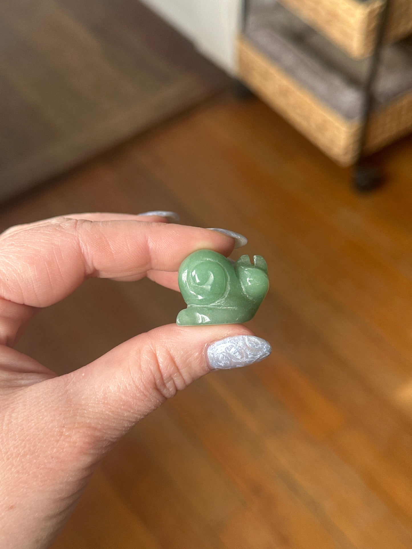 Green Aventurine Snail