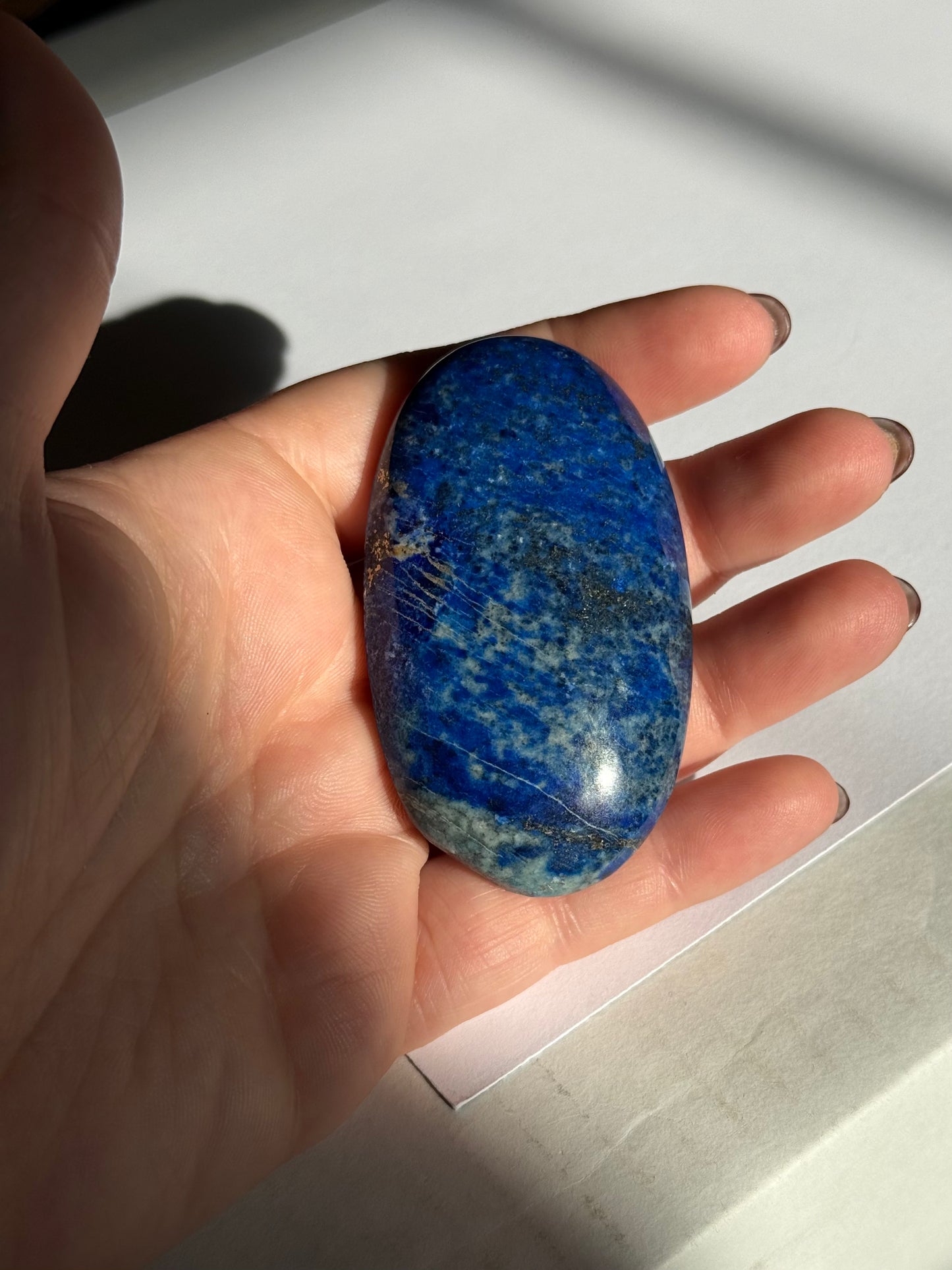Lapis Palm Stone