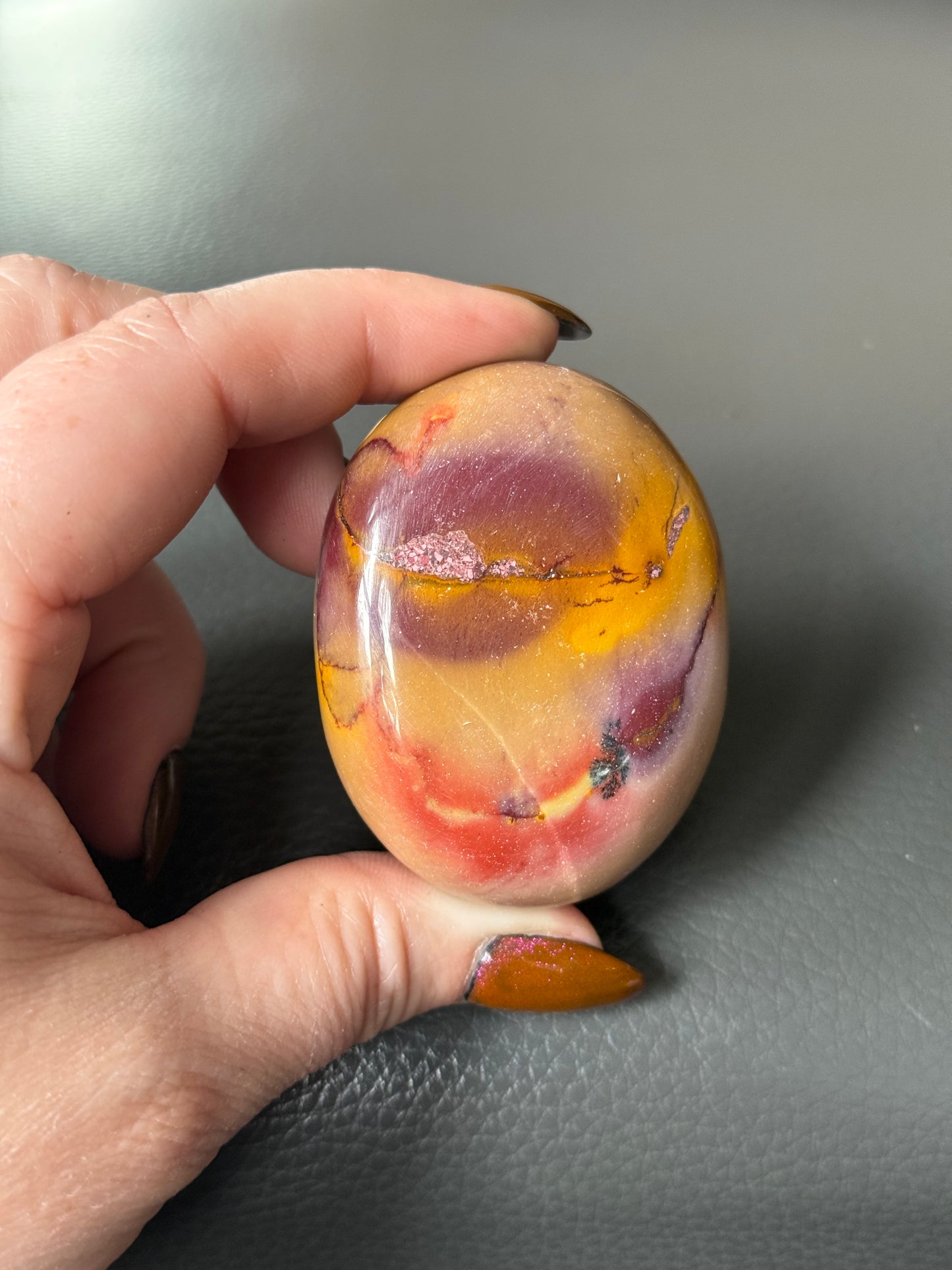 Mookaite Palm Stones