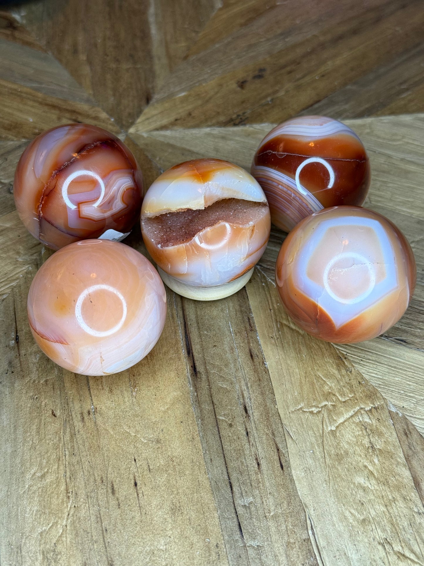 Carnelian Spheres