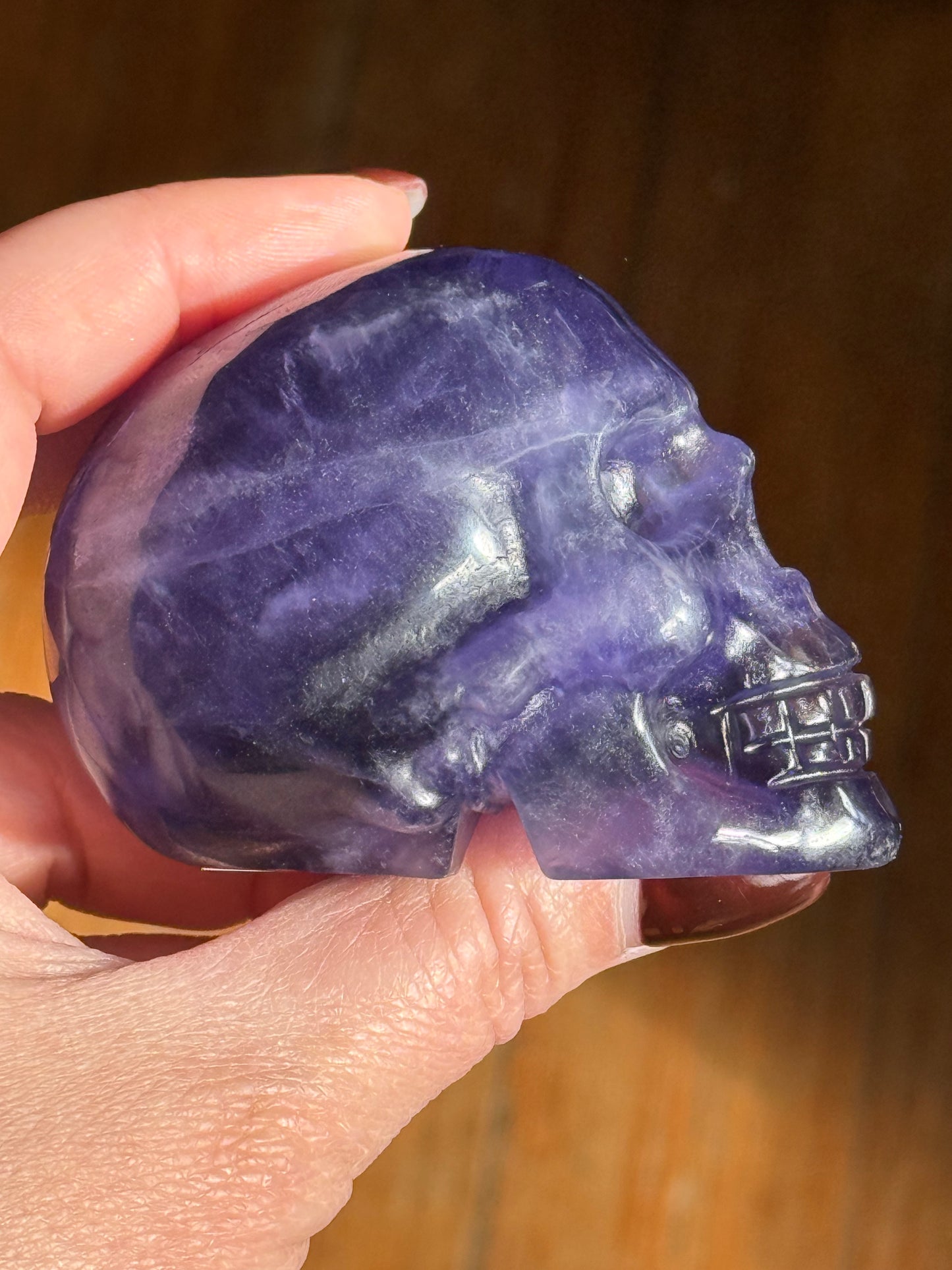 Fluorite Skull