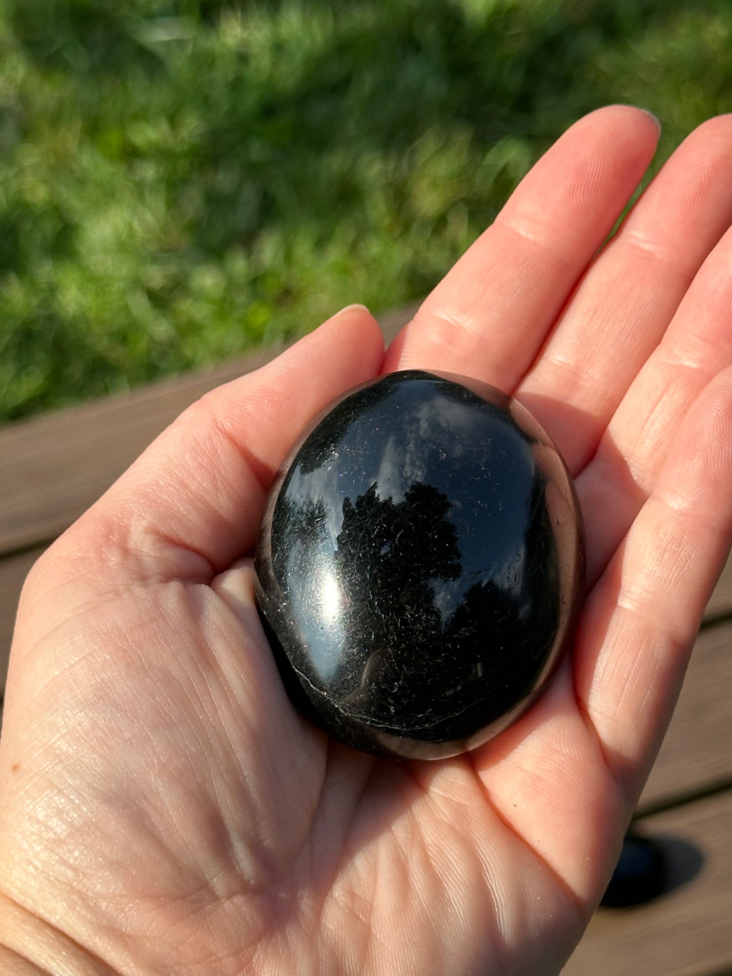 Black Tourmaline Palm Stones
