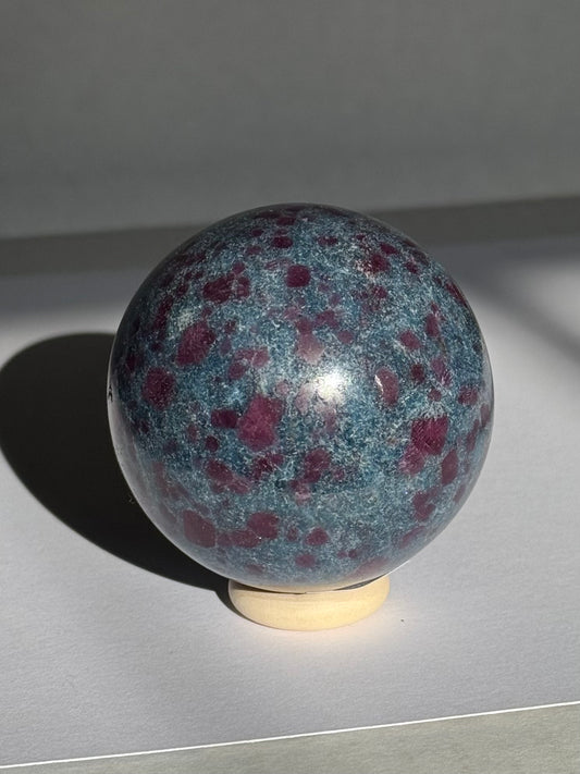 Ruby in Kyanite Sphere