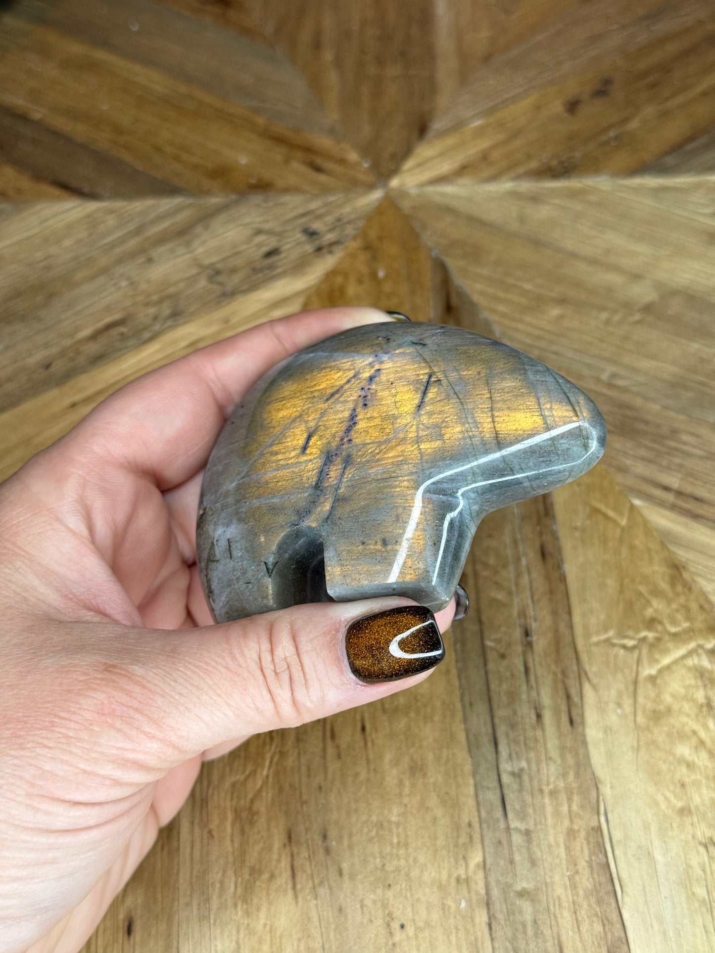 Labradorite Bear Carvings