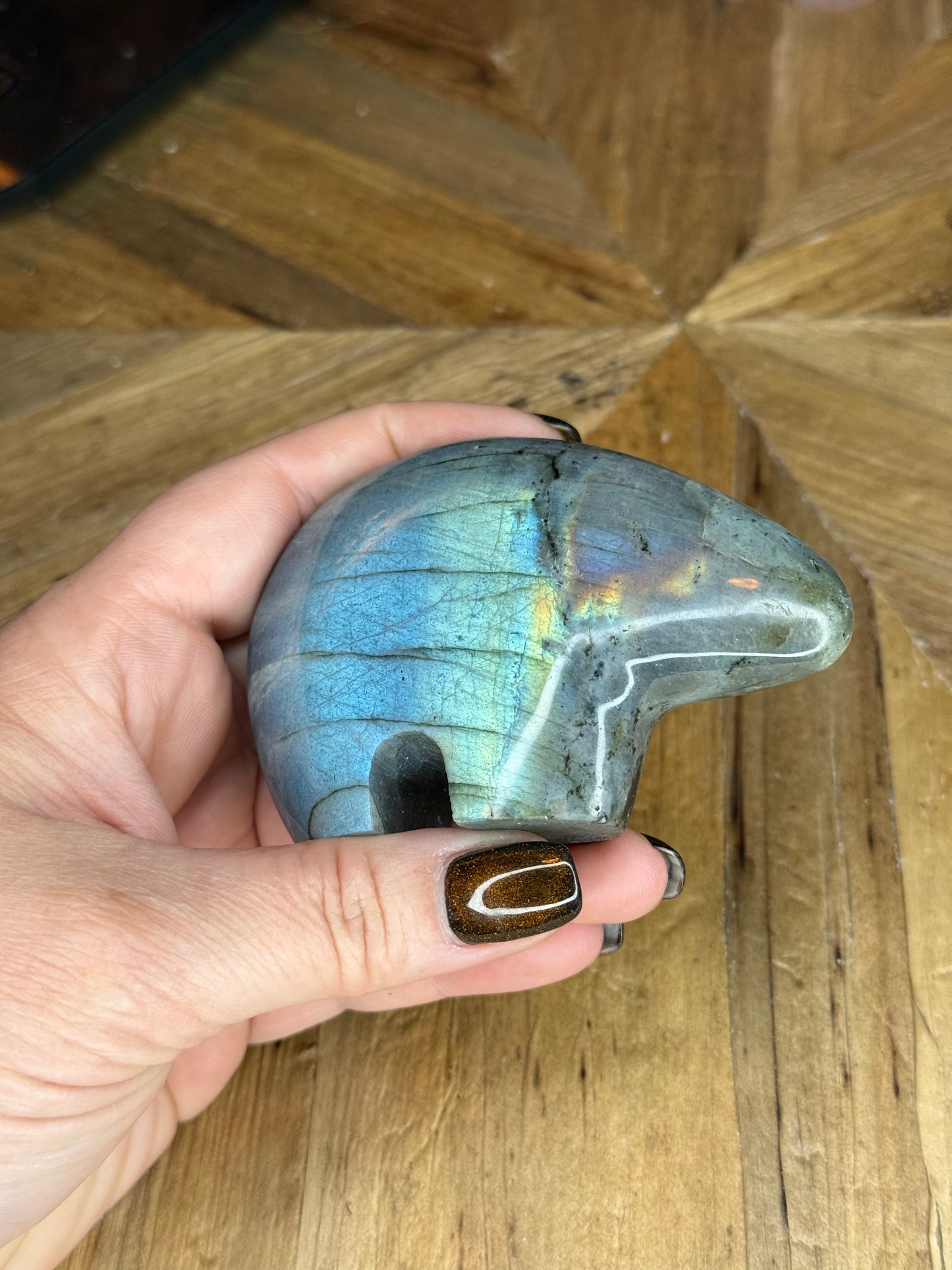 Labradorite Bear Carvings
