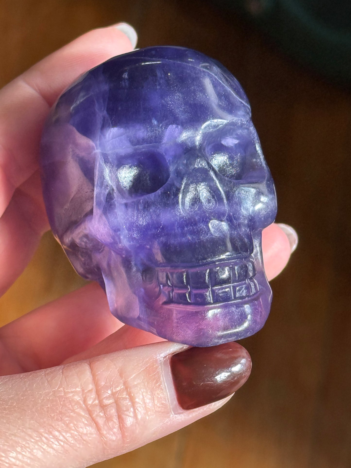 Fluorite Skull
