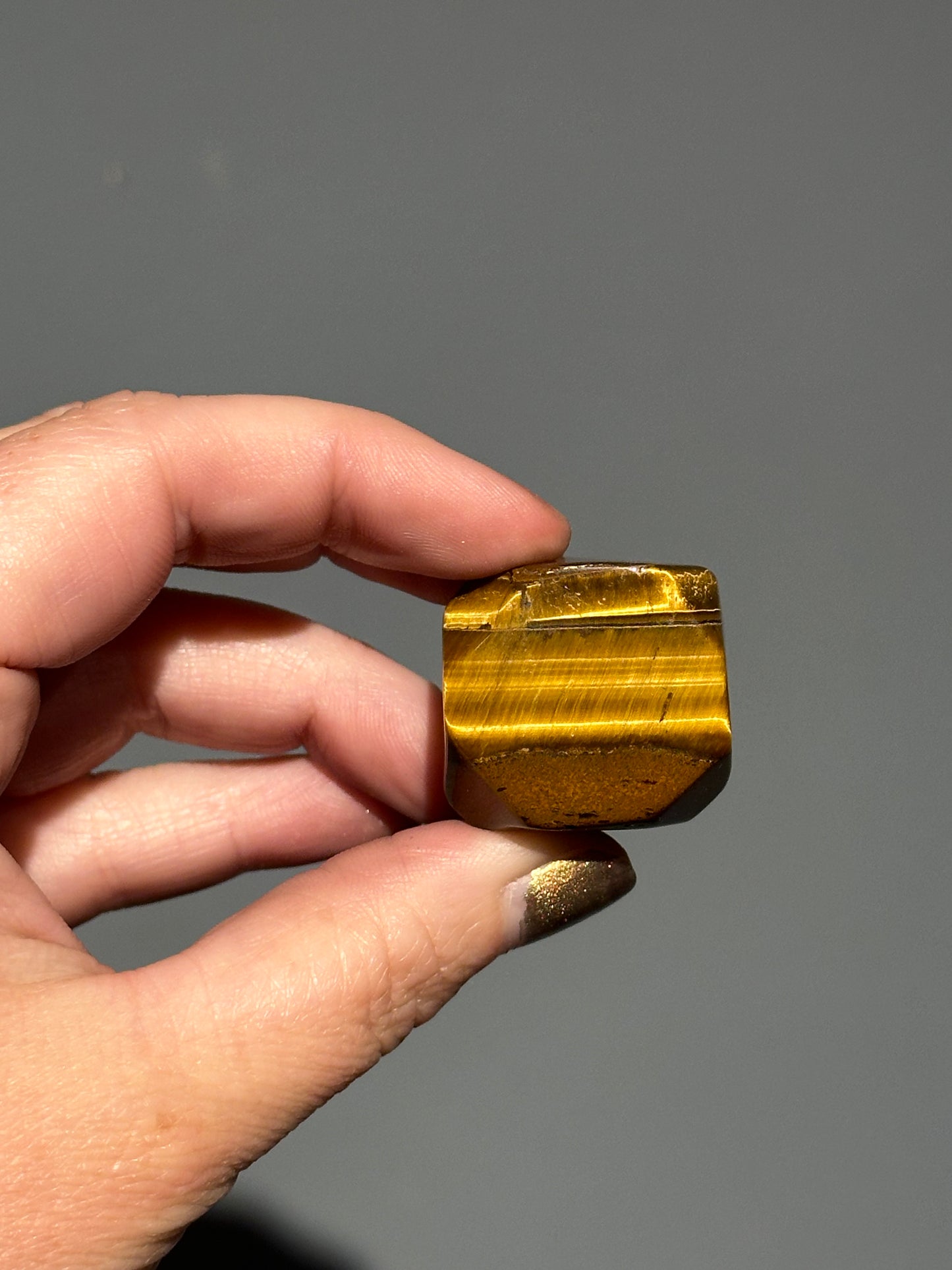 Tiger’s Eye Octahedron