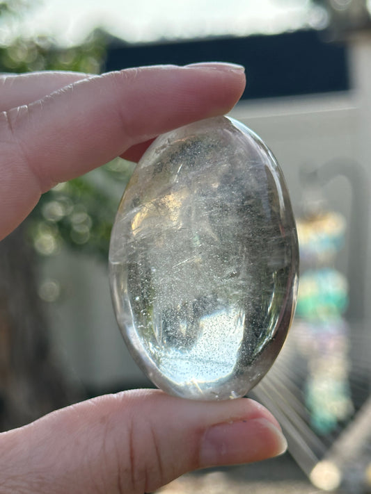 Clear Quartz Palm Stones