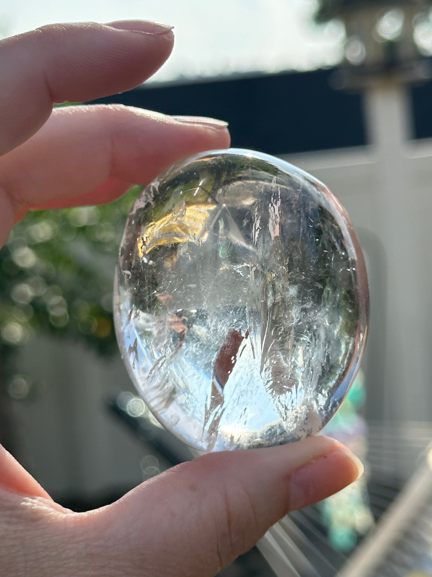 Clear Quartz Palm Stones