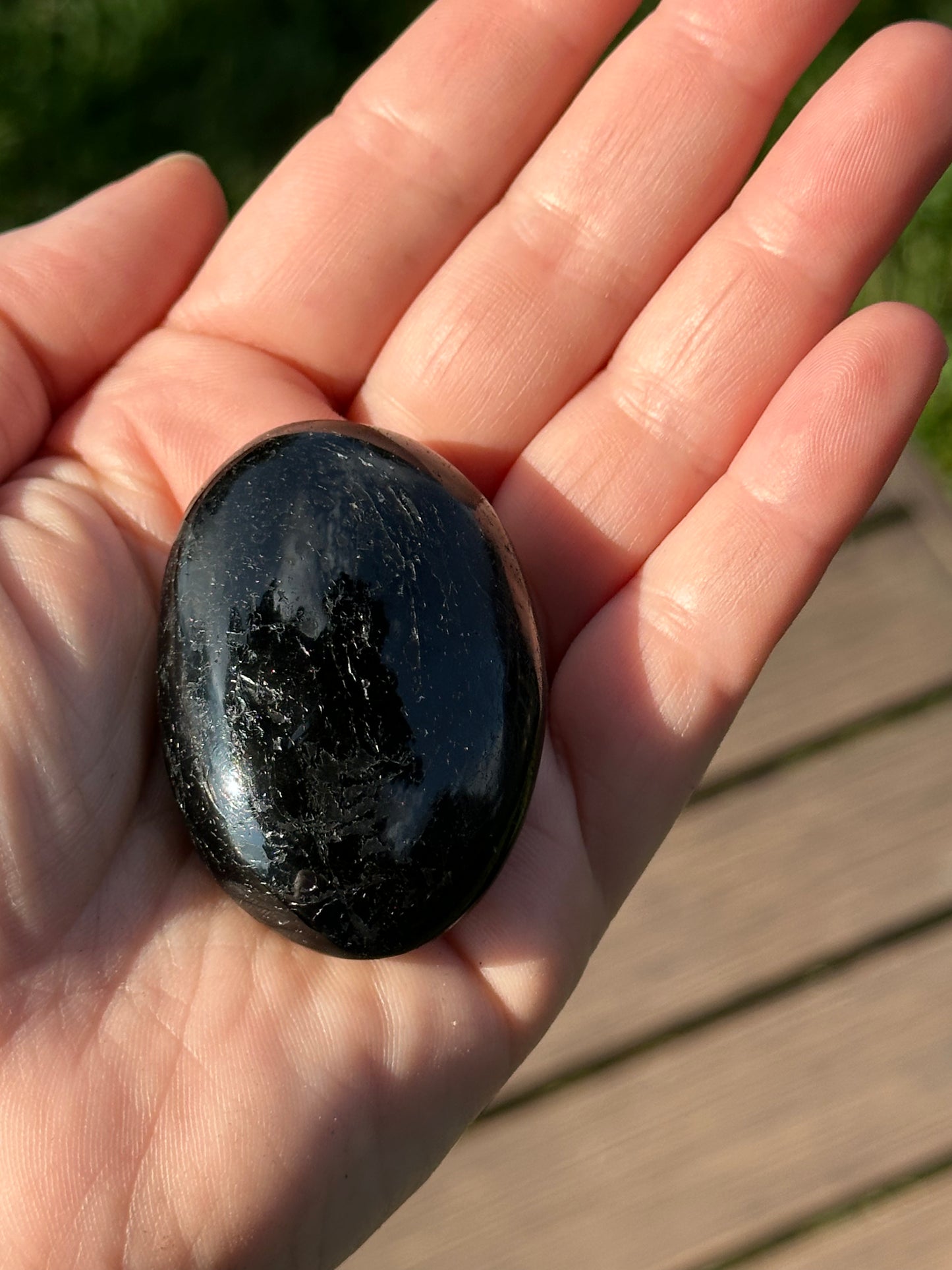 Black Tourmaline Palm Stones